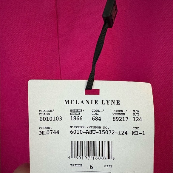 Melanie Lyne Pink Flared Tulip Hem Belted Dress - Size 6 - Picture 7 of 13